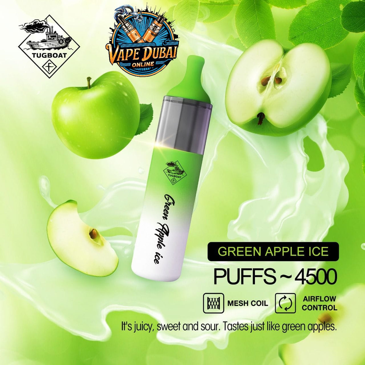 Tugboat Evo 4500 Puffs Disposable Vape – Premium Flavors Dubai