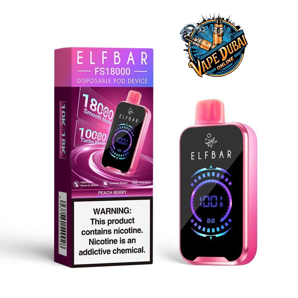 Elf Bar FS18000 Disposable Vape 5% Nicotine – 18000 Puffs Dubai UAE