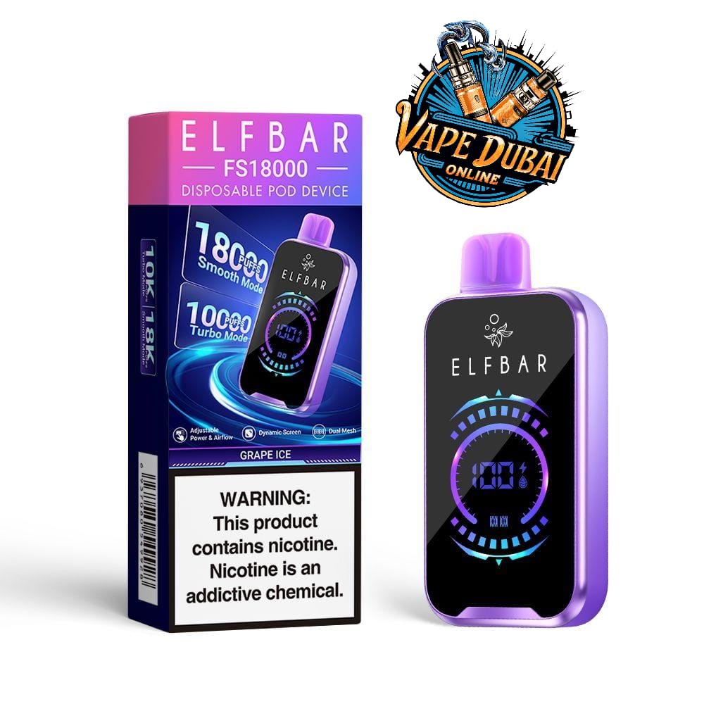 Elf Bar FS18000 Disposable Vape 5% Nicotine – 18000 Puffs Dubai UAE