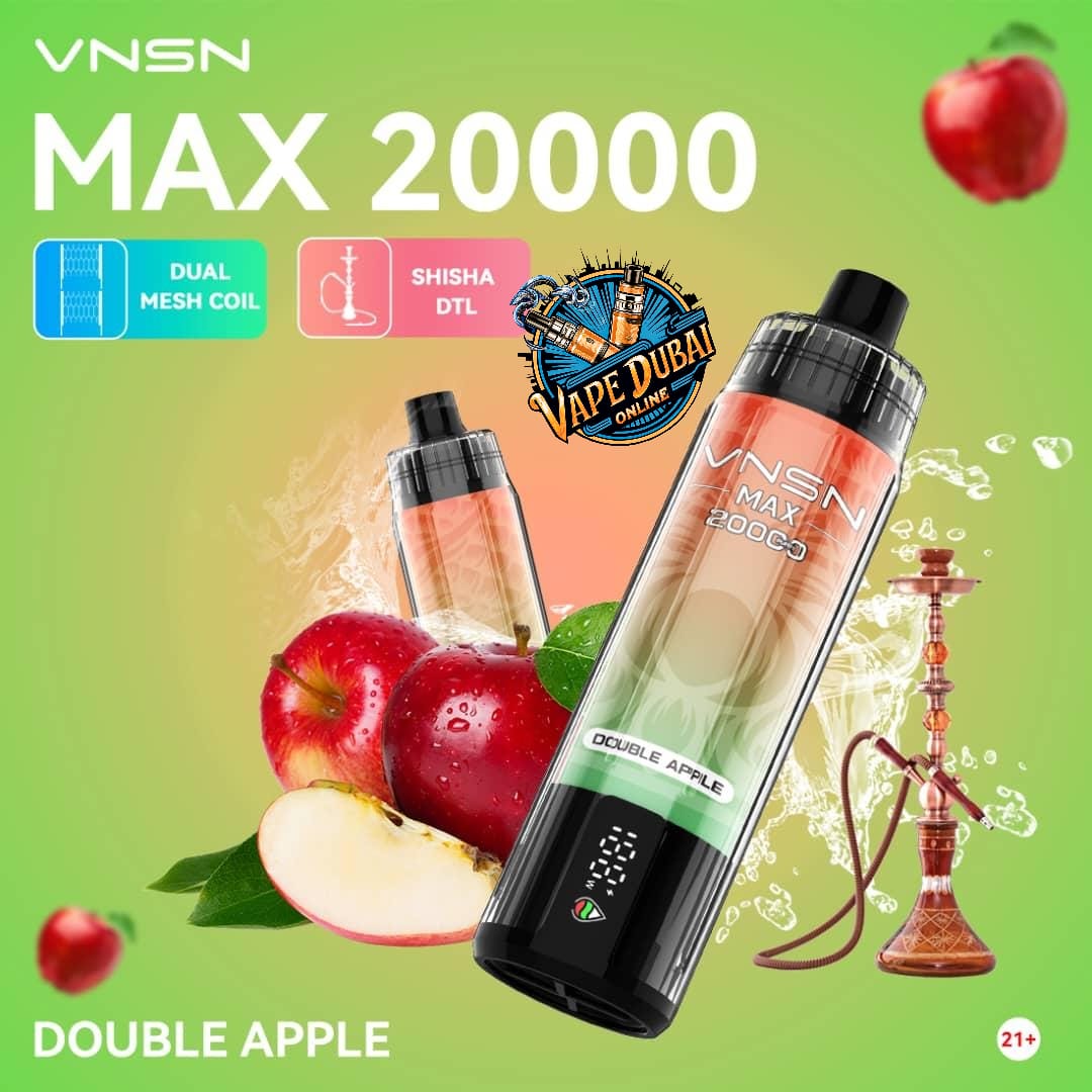 VNSN Max 20000 Puffs Nicotine-Free Vape – DTL Hookah Dubai UAE