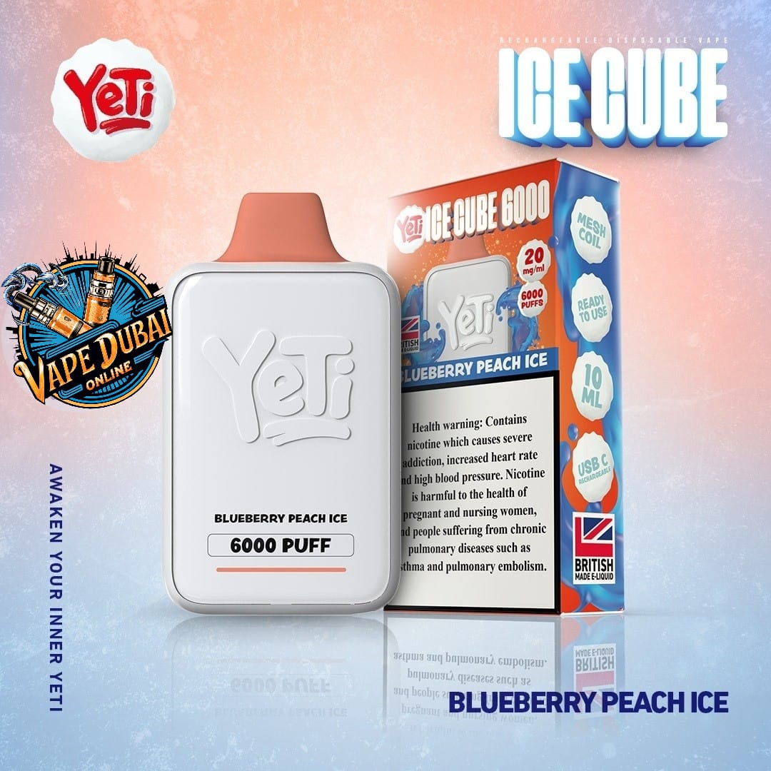 YETI Ice Cube 6000 Puffs Disposable Vape 20mg - Dubai UAE
