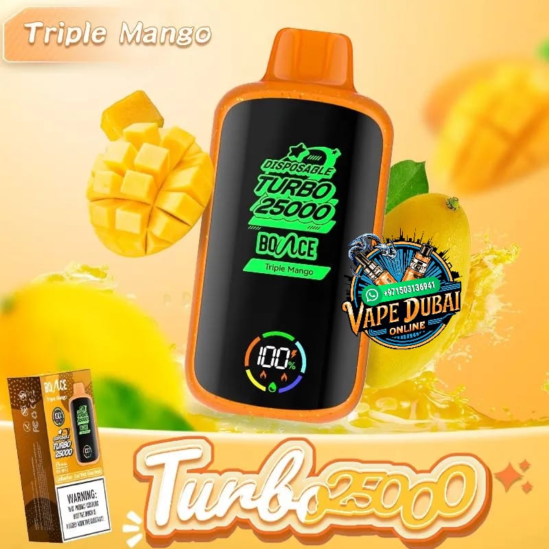 Bounce Turbo 25000 Puffs Disposable Vape – 5% Nicotine Dubai UAE