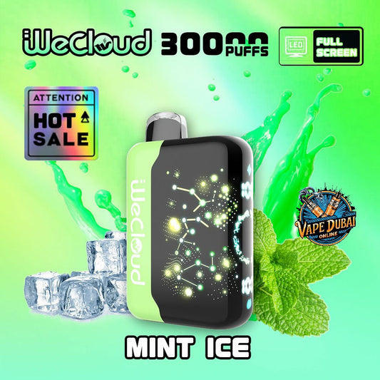 Wecloud 30000 Puffs Disposable Vape Dubai | 3D Screen & Adjustable Airflow