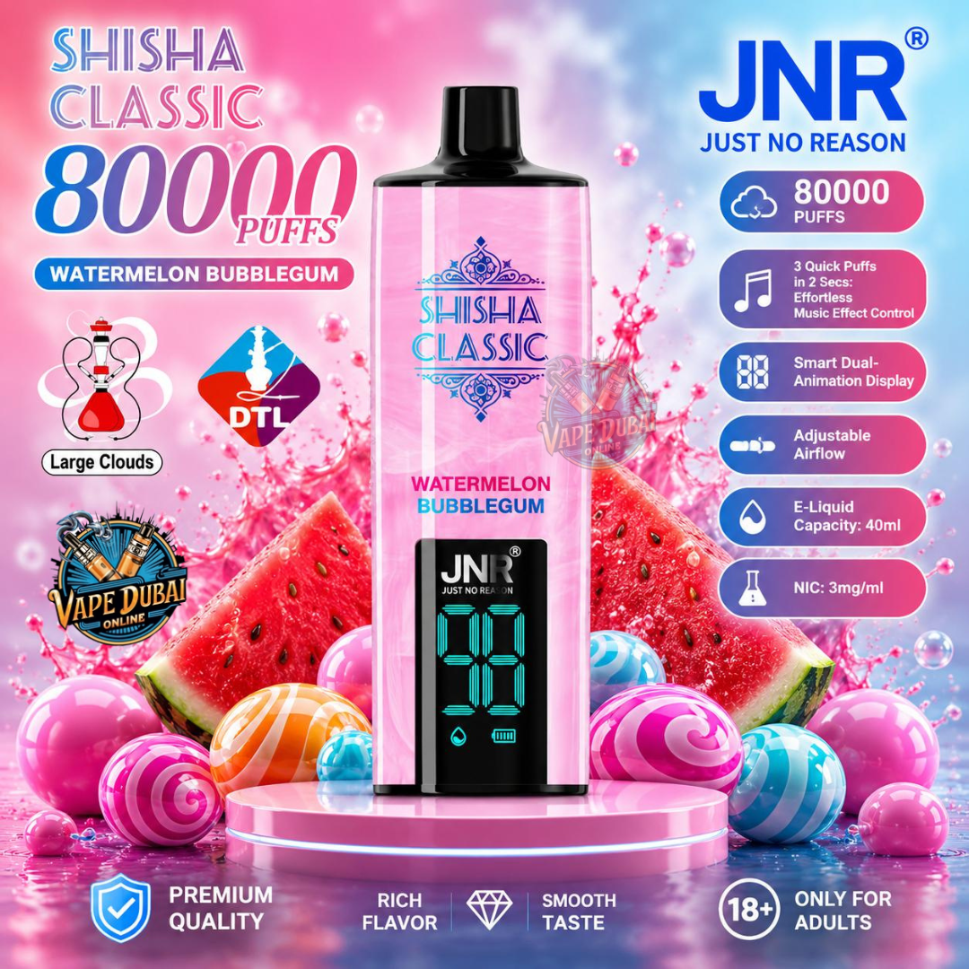 JNR Shisha Classic 80000 Puffs Vape UAE