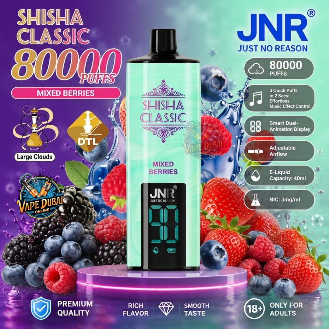 JNR Shisha Classic 80000 Puffs Vape UAE
