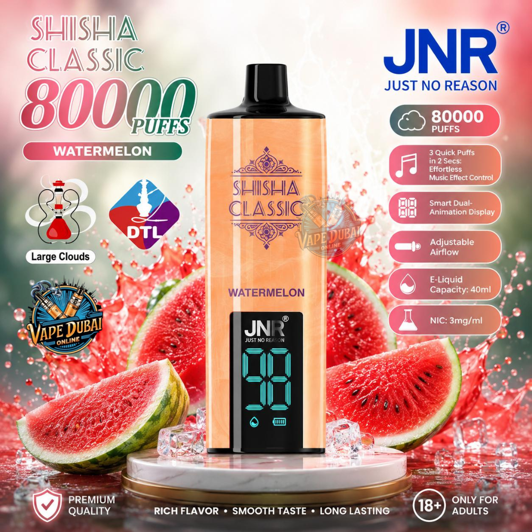 JNR Shisha Classic 80000 Puffs Vape UAE