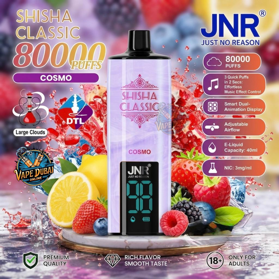 JNR Shisha Classic 80000 Puffs Vape UAE