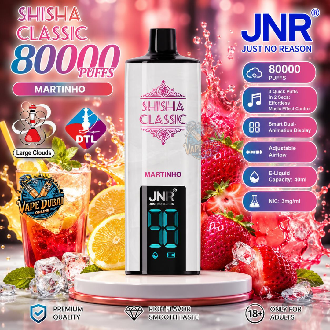 JNR Shisha Classic 80000 Puffs Vape UAE