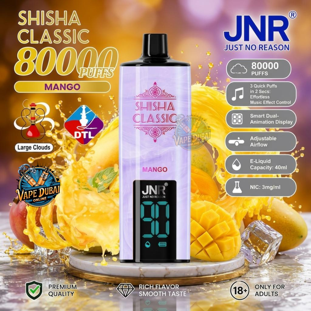 JNR Shisha Classic 80000 Puffs Vape UAE