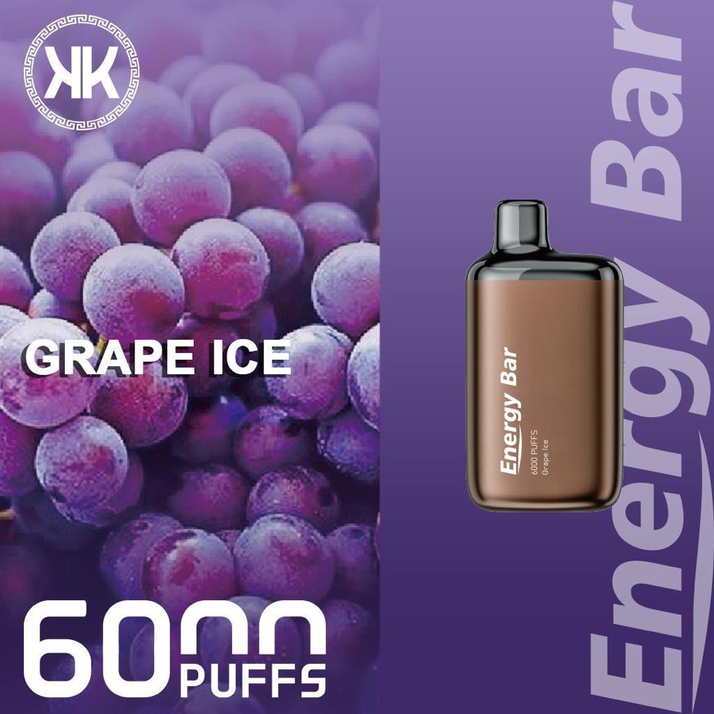 KK Energy Bar 6000 Puffs Disposable Vape - Rechargeable Mesh Coil Dubai