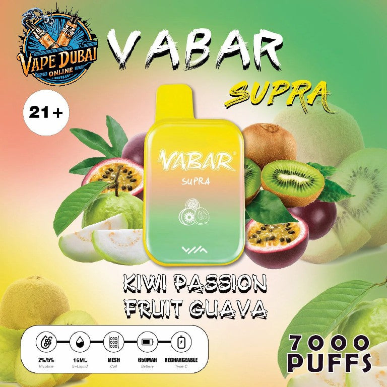 Vabar Supra 7000 Puffs Disposable Vape – Best Price in Dubai