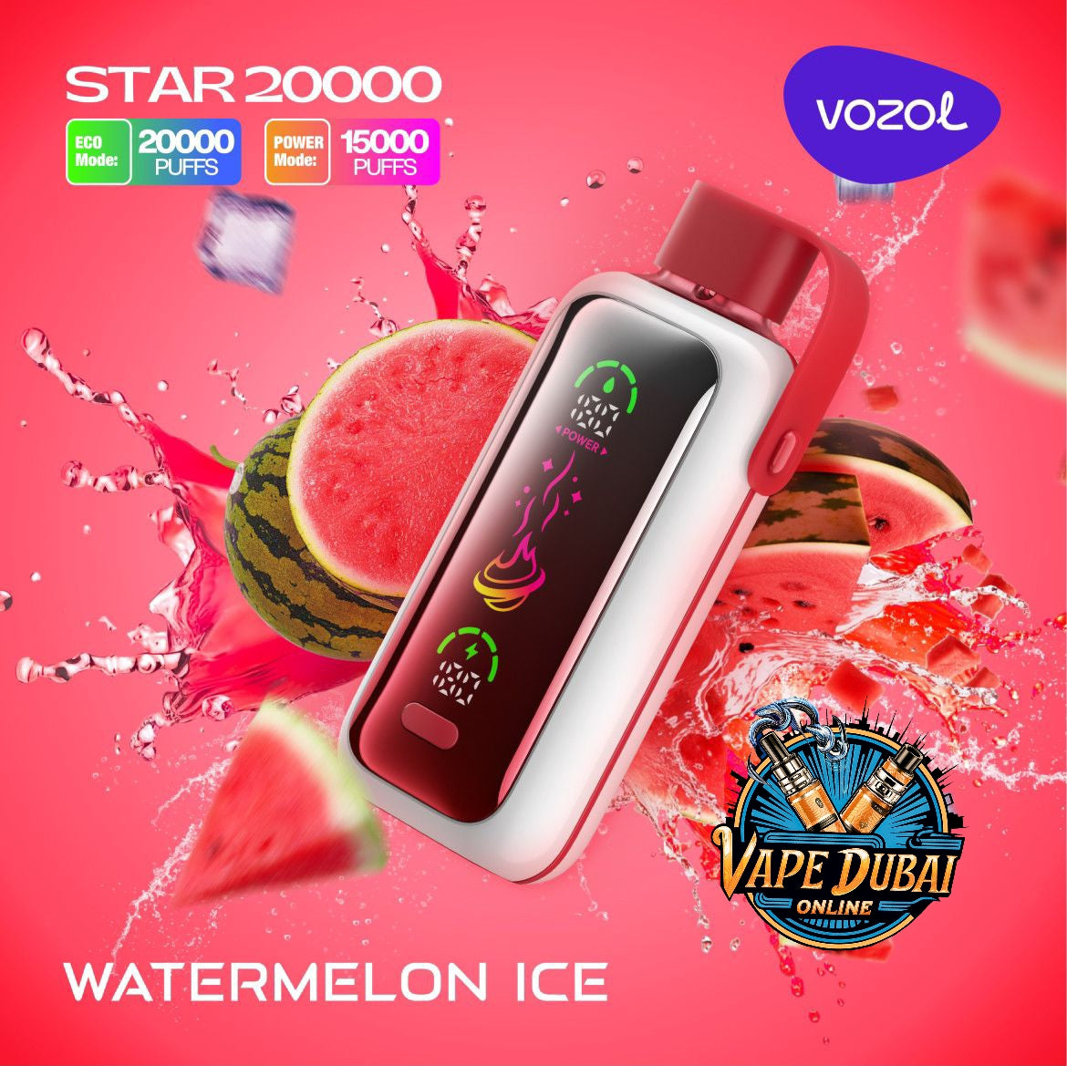 Vozol Star 20000 Puffs Disposable Vape with Color Screen Dubai UAE