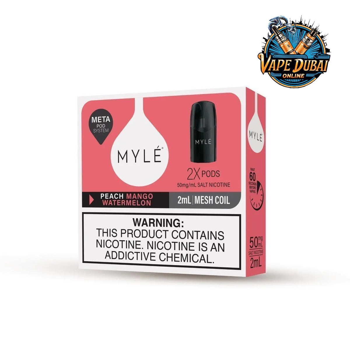 Myle META V5 Pods | 1600 Puffs | Premium Vape Flavors Dubai UAE