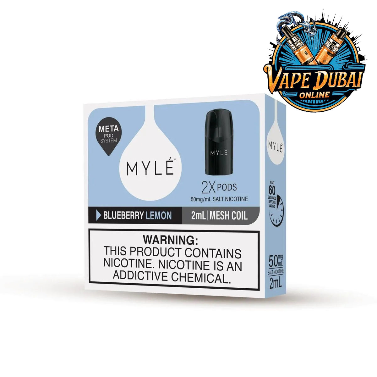 Myle META V5 Pods | 1600 Puffs | Premium Vape Flavors Dubai UAE