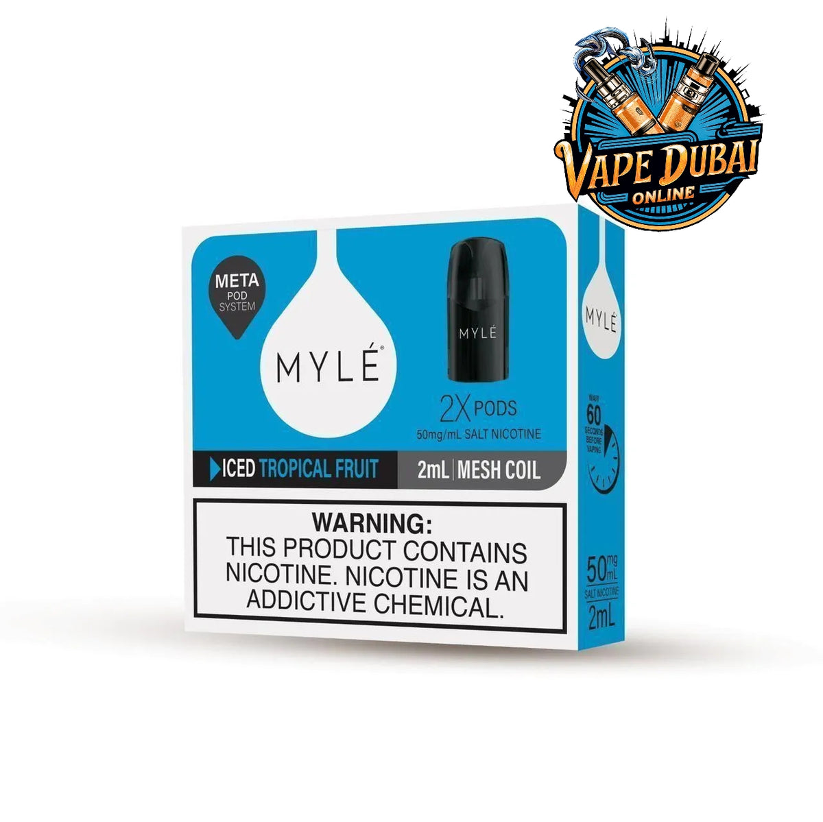 Myle META V5 Pods | 1600 Puffs | Premium Vape Flavors Dubai UAE
