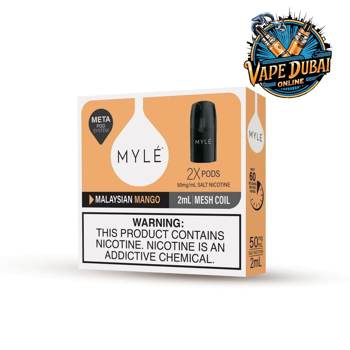 Myle META V5 Pods | 1600 Puffs | Premium Vape Flavors Dubai UAE