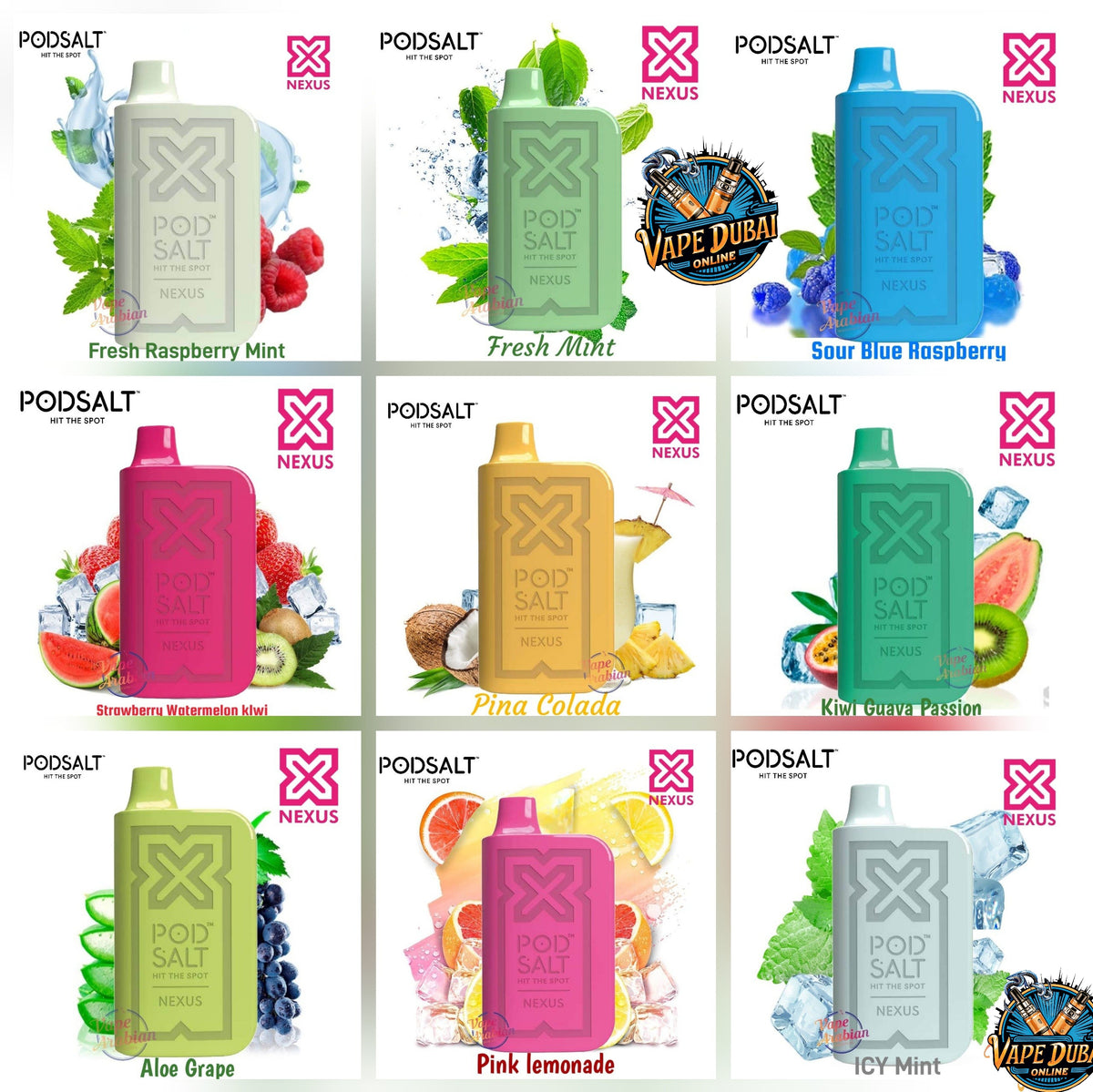 Nexus Pod Salt 6000 Puffs Disposable Vape – 20mg | Dubai UAE