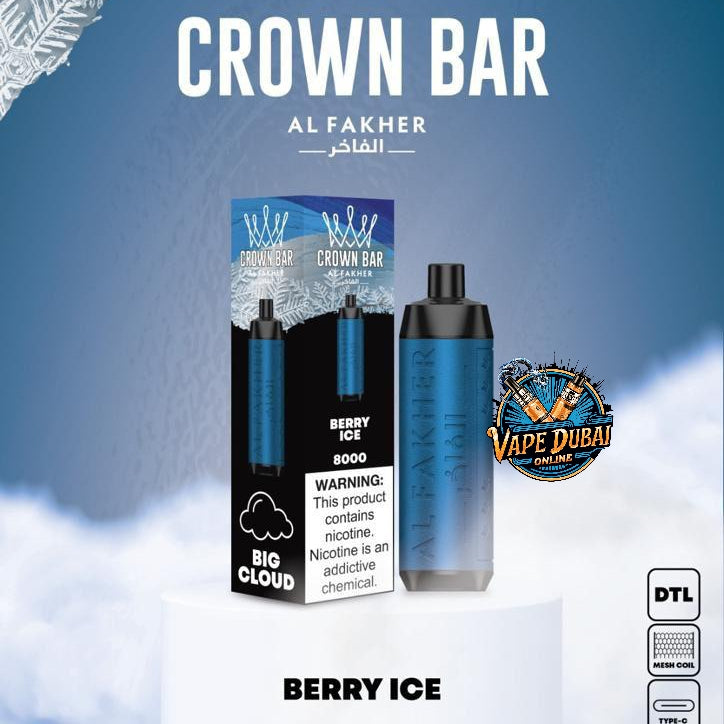 Crown Bar Al Fakher 8000 Puffs Disposable Vape 14ml in Dubai UAE