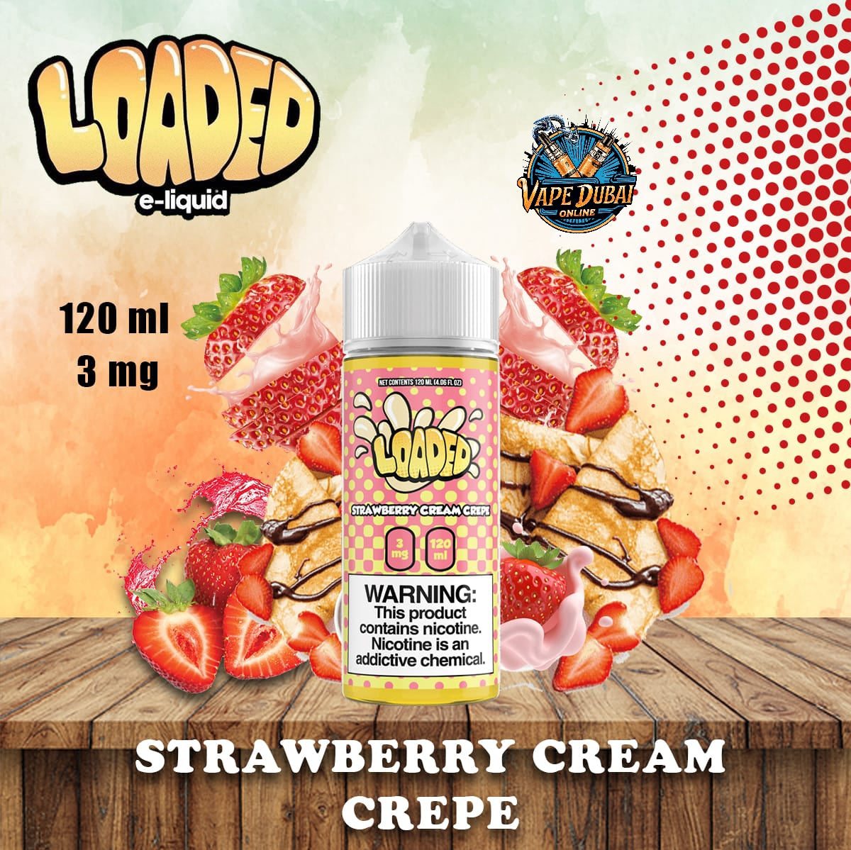 Loaded E-Liquid 120ml (3mg) by Ruthless – Premium Vape Juice Dubai UAE