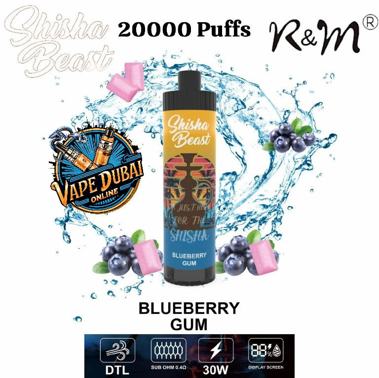 R&M Shisha Beast 20000 Puffs Vape | Buy Disposable Vape in Dubai