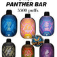 Panther Bar 5500 Disposable Vape 20mg – Type-C, UK E-Liquid, 9.5ml