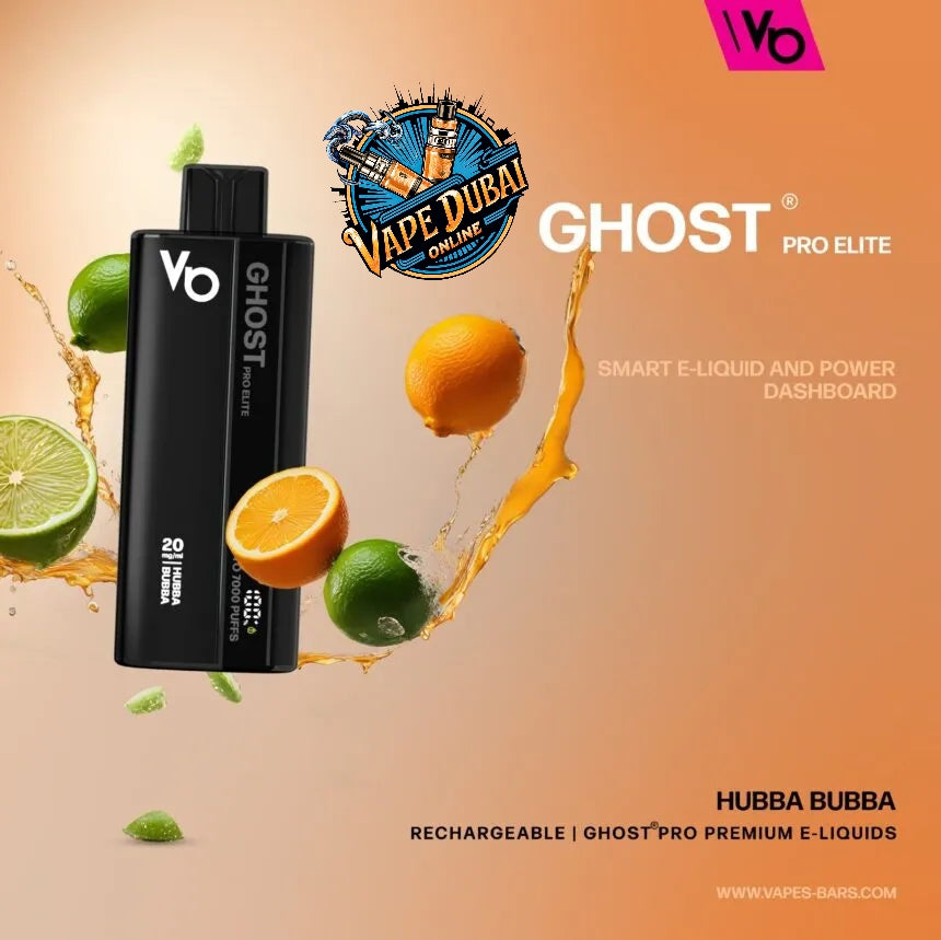 Ghost Pro Elite 7000 Puffs Vape 20mg – Smart Display, Dubai UAE
