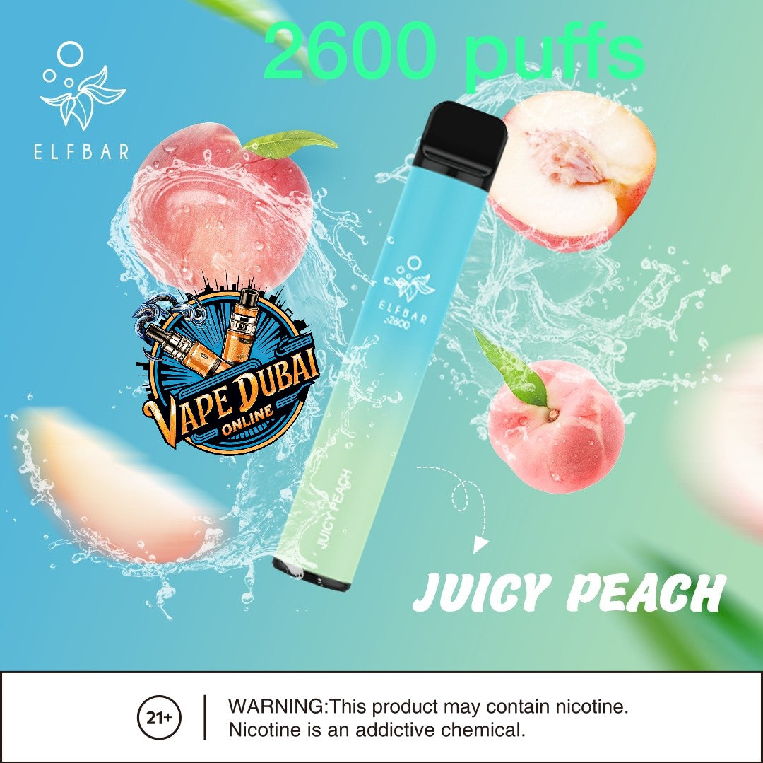 ELFBAR 2600 Puffs Disposable Vape 20mg – Best Flavors Dubai UAE