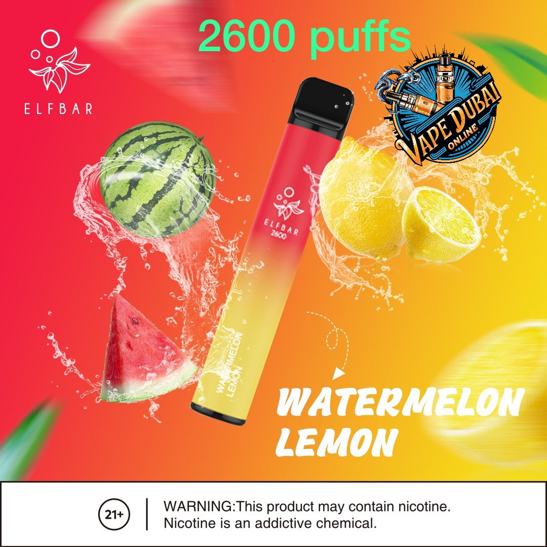 ELFBAR 2600 Puffs Disposable Vape 20mg – Best Flavors Dubai UAE