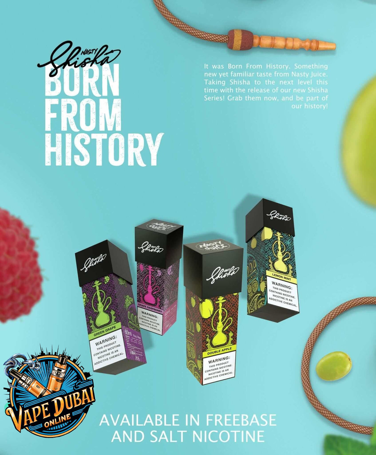 Nasty Shisha 30ml SALTNIC Juice 35MG/50MG – Best Price Dubai UAE