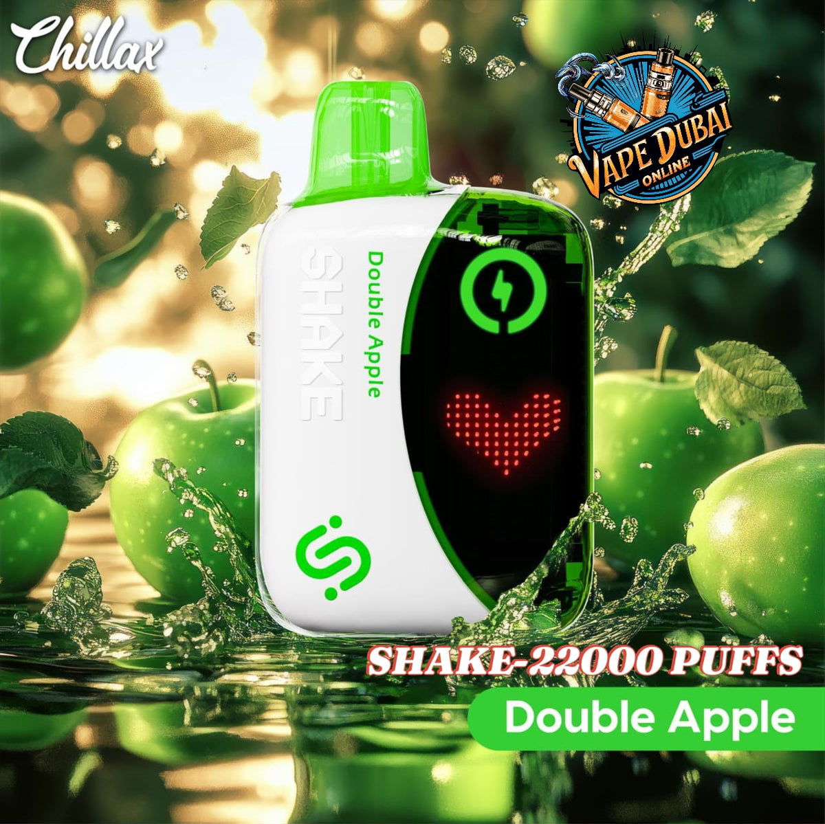 Chillax Shake 22000 Puffs Disposable Vape 5% Nicotine Dubai UAE