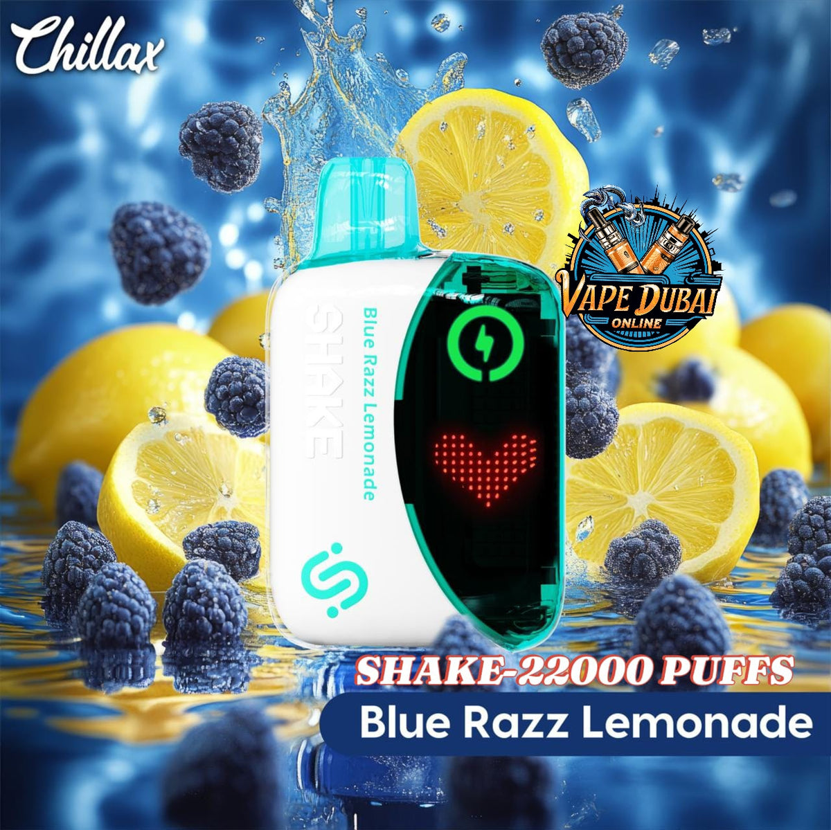 Chillax Shake 22000 Puffs Disposable Vape 5% Nicotine Dubai UAE