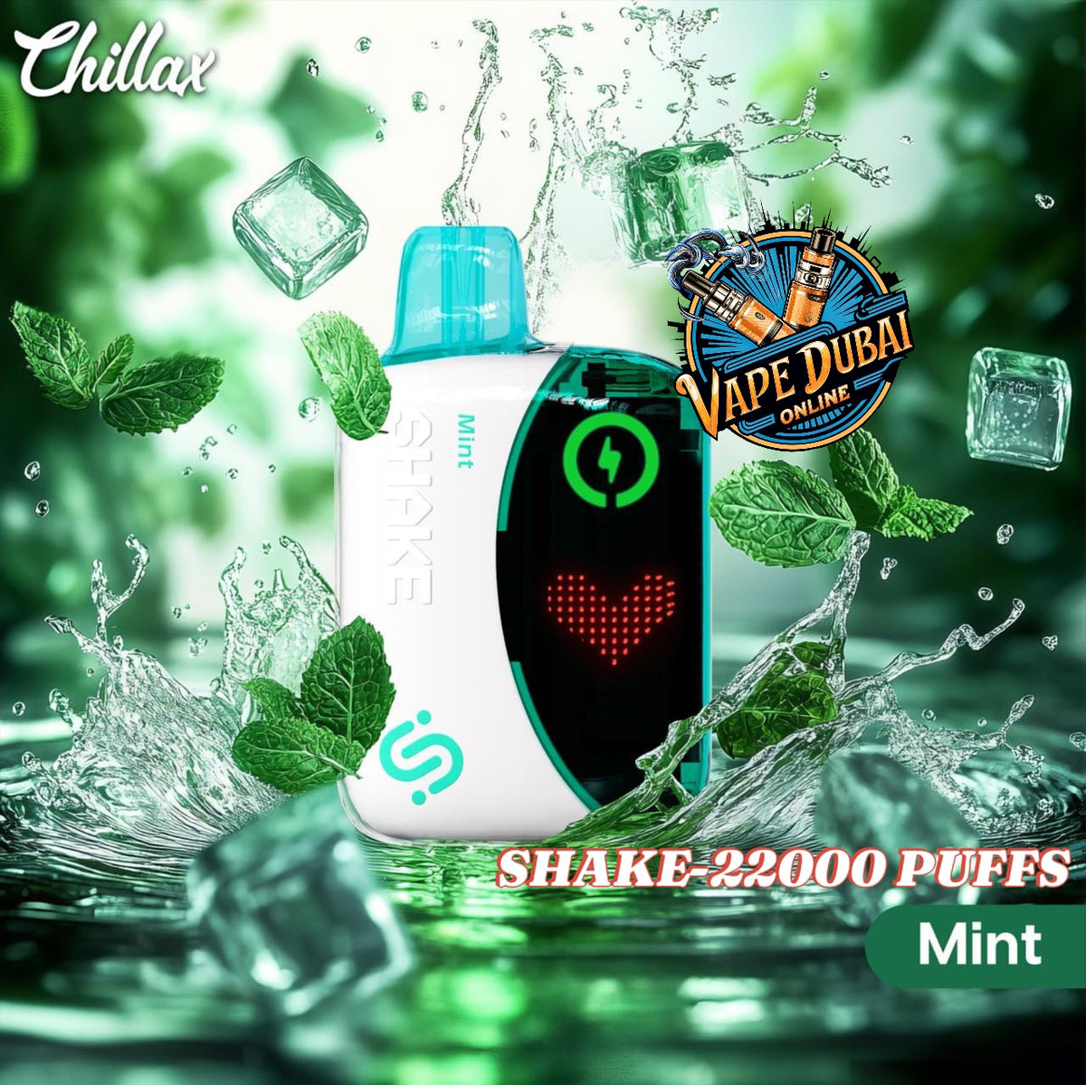Chillax Shake 22000 Puffs Disposable Vape 5% Nicotine Dubai UAE