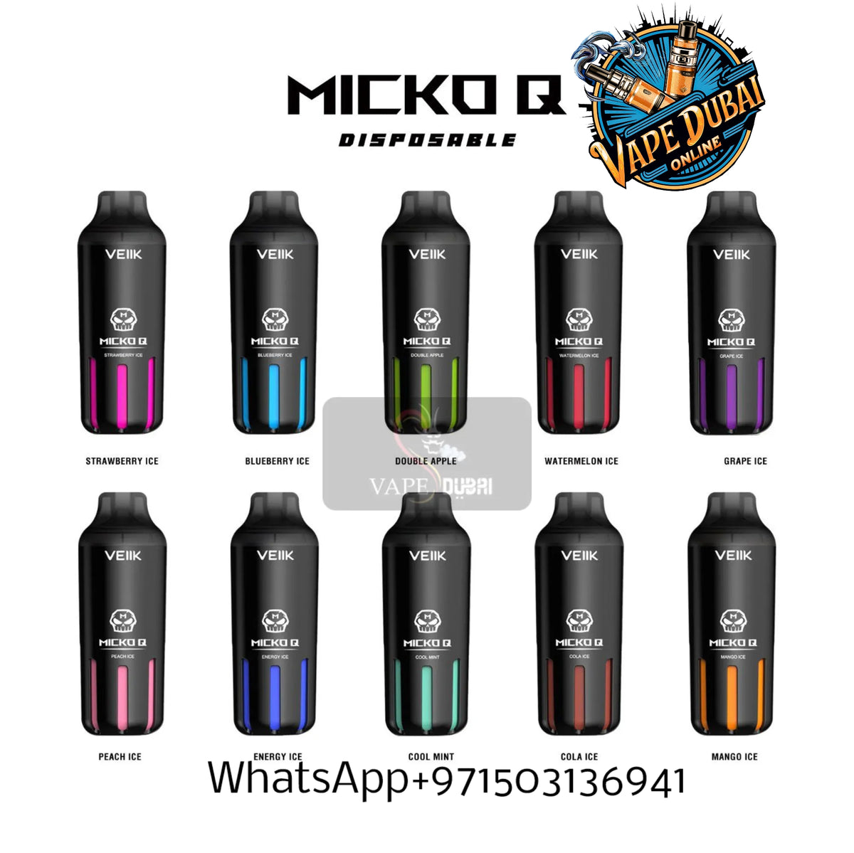 VEIIK Micko Q 5500 Puffs Disposable Vape – Top Seller in UAE Dubai