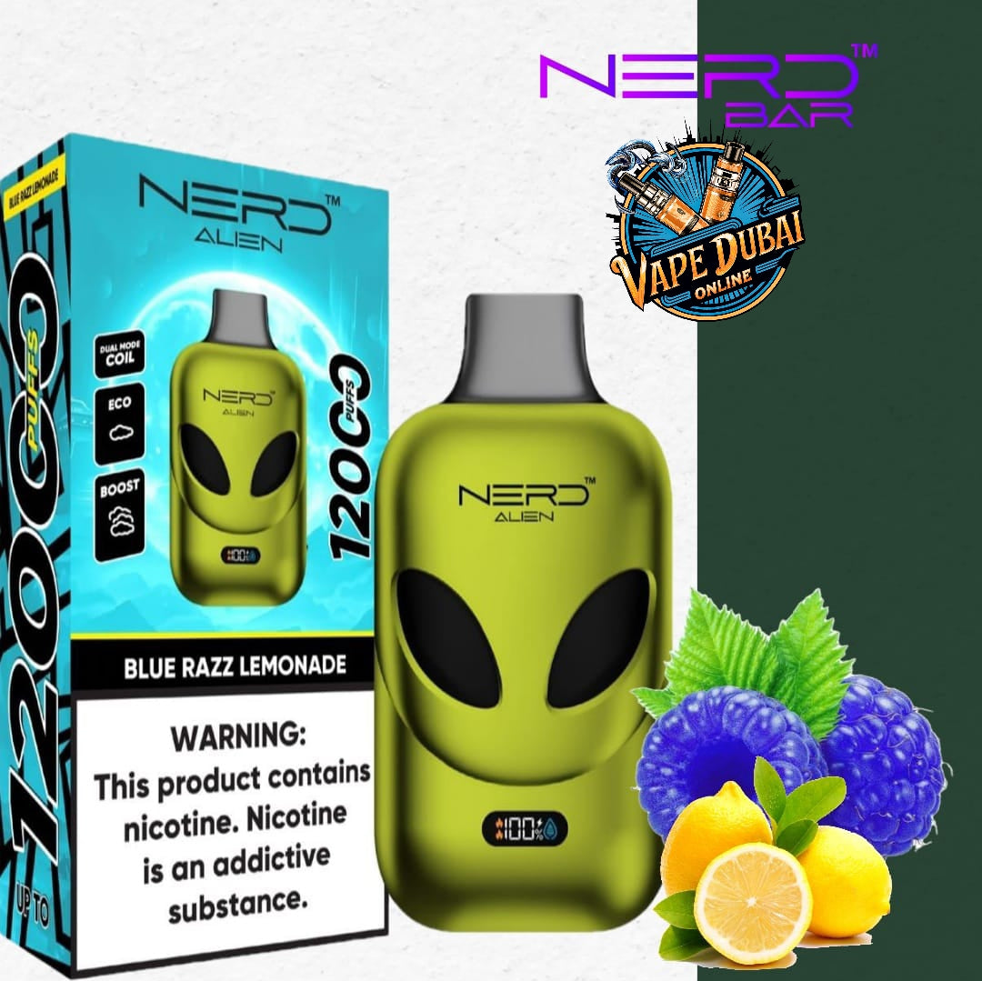 Nerd Alien 12000 Puffs Vape with LCD – Buy in Dubai, UAE Online