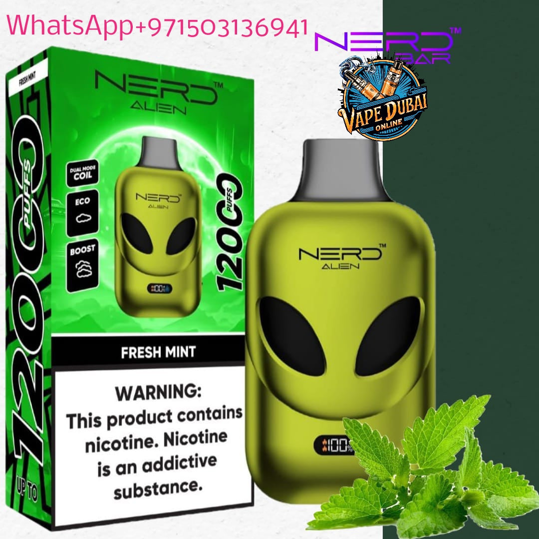 Nerd Alien 12000 Puffs Vape with LCD – Buy in Dubai, UAE Online
