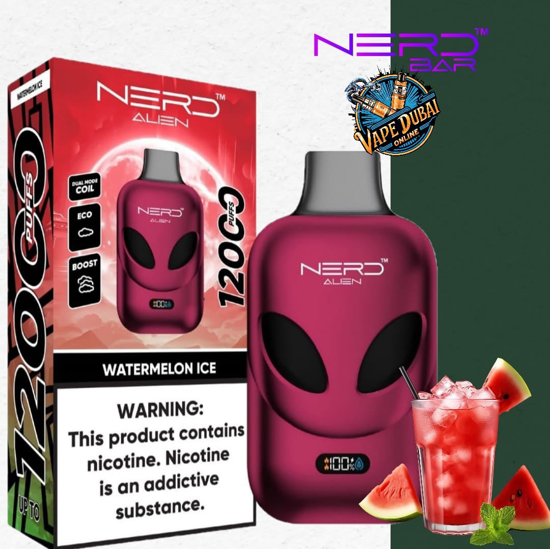 Nerd Alien 12000 Puffs Vape with LCD – Buy in Dubai, UAE Online