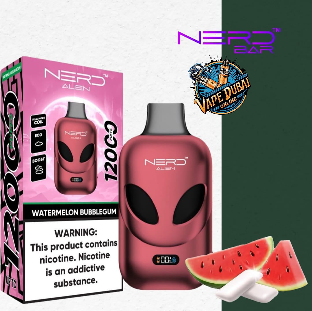 Nerd Alien 12000 Puffs Vape with LCD – Buy in Dubai, UAE Online