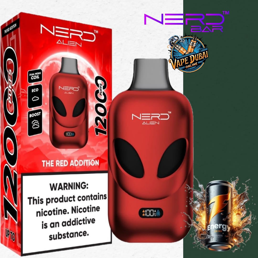 Nerd Alien 12000 Puffs Vape with LCD – Buy in Dubai, UAE Online