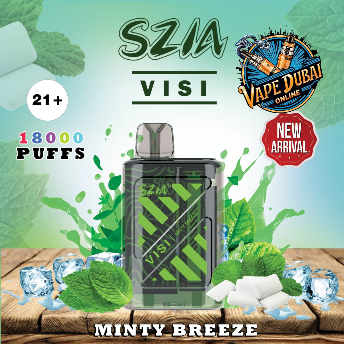 SZIA Visi 18000 Puffs Disposable Vape – 15 Flavors | Dubai Vape