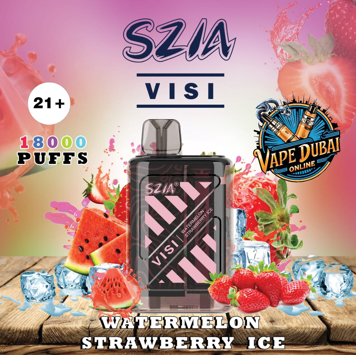 SZIA Visi 18000 Puffs Disposable Vape – 15 Flavors | Dubai Vape