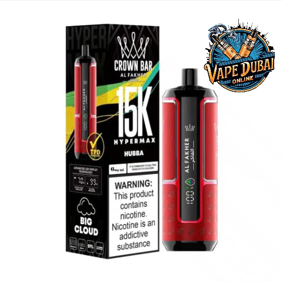 Al Fakher Crown Bar HyperMax 15000 Puffs Disposable Vape – Buy Online in Dubai, UAE