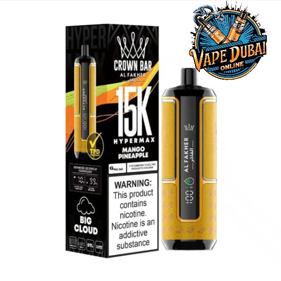 Al Fakher Crown Bar HyperMax 15000 Puffs Disposable Vape – Buy Online in Dubai, UAE