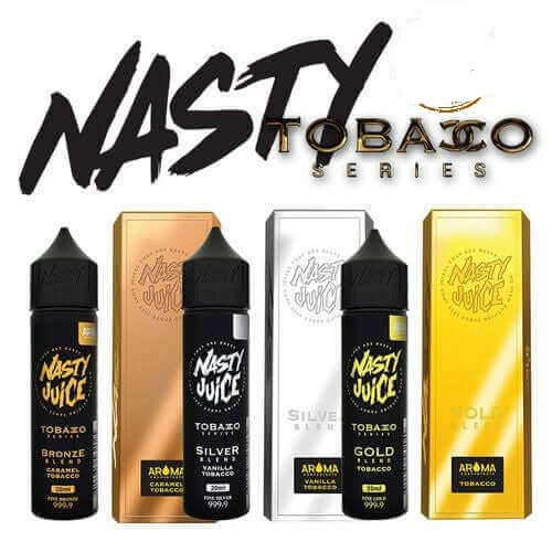 Nasty E-liquid TOBACCO SERIES 60 ML JUICE Buy Online Best Price in Dubai UAE 20243mg Nicotine,60ml Glass Bottle,Best Price,Bronze Blend,Gold Blend,Luxurious Tobacco,Nasty Juice,Silver Blend,Tobacco Series,Vape24.ai