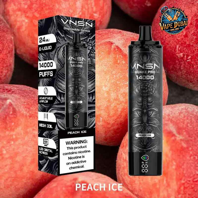 VNSN Quake Pro 14000 Puffs Disposable Vape – Rechargeable in Dubai