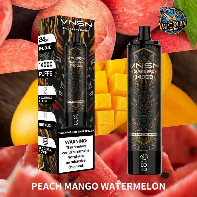 VNSN Quake Pro 14000 Puffs Disposable Vape – Rechargeable in Dubai