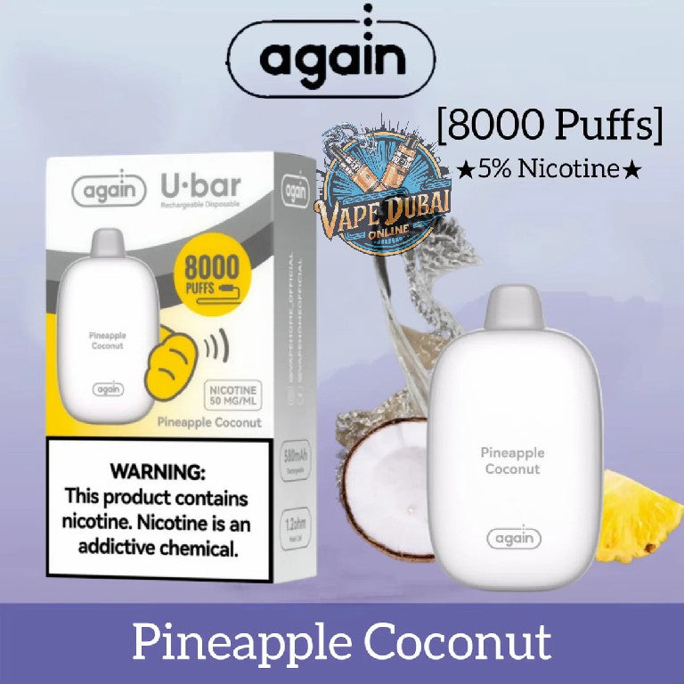 Again U Bar 8000 Puffs Disposable Vape – Now in Dubai, UAE