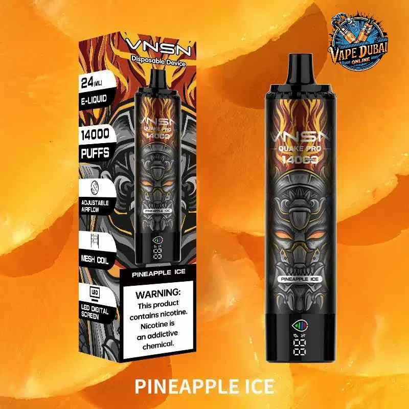 VNSN Quake Pro 14000 Puffs Disposable Vape – Rechargeable in Dubai