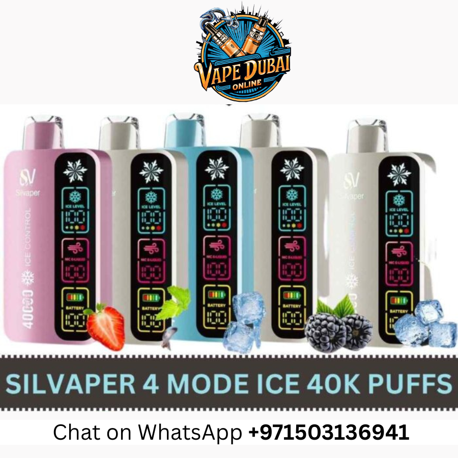 SILVAPER 40000 Puffs Vape - 4 Mode Adjustable Airflow  Dubai UAE