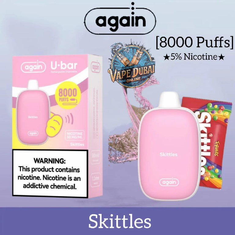 Again U Bar 8000 Puffs Disposable Vape – Now in Dubai, UAE
