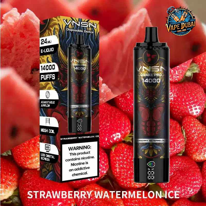 VNSN Quake Pro 14000 Puffs Disposable Vape – Rechargeable in Dubai